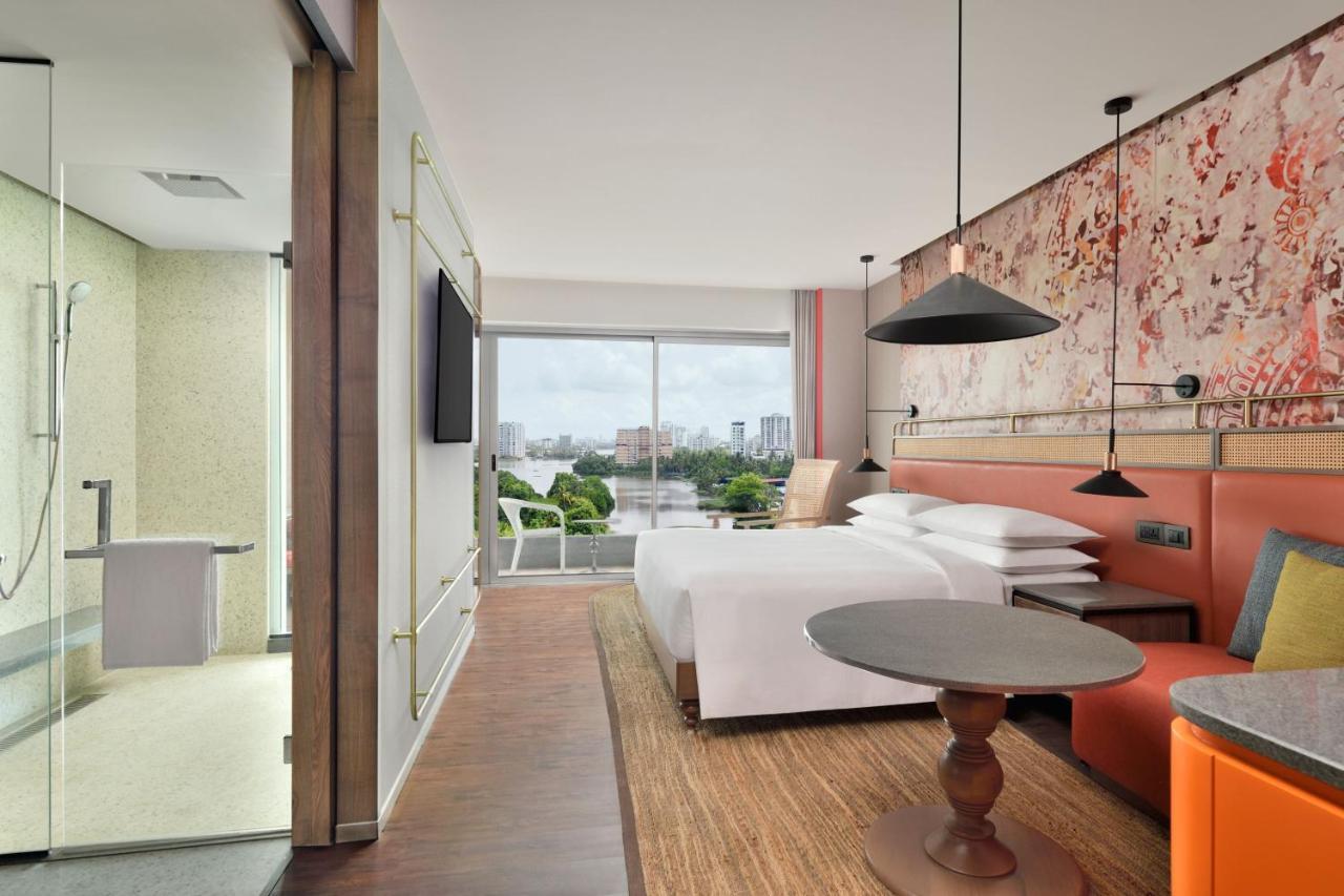 King Room with Backwaters View with Balcony , Happy Hours from 11 AM to 6.30 PM